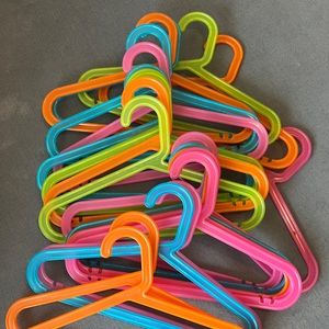 Ikea colorful Clothes hangers for kids. 21 hanger for only 12 dollars.